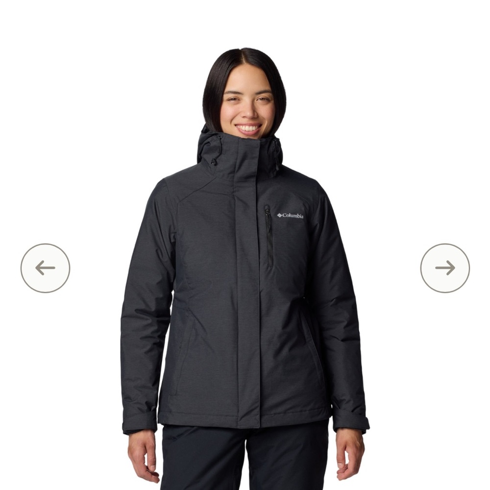 Columbia Black/Gray Patterned Lightweight Jacket … - image 8